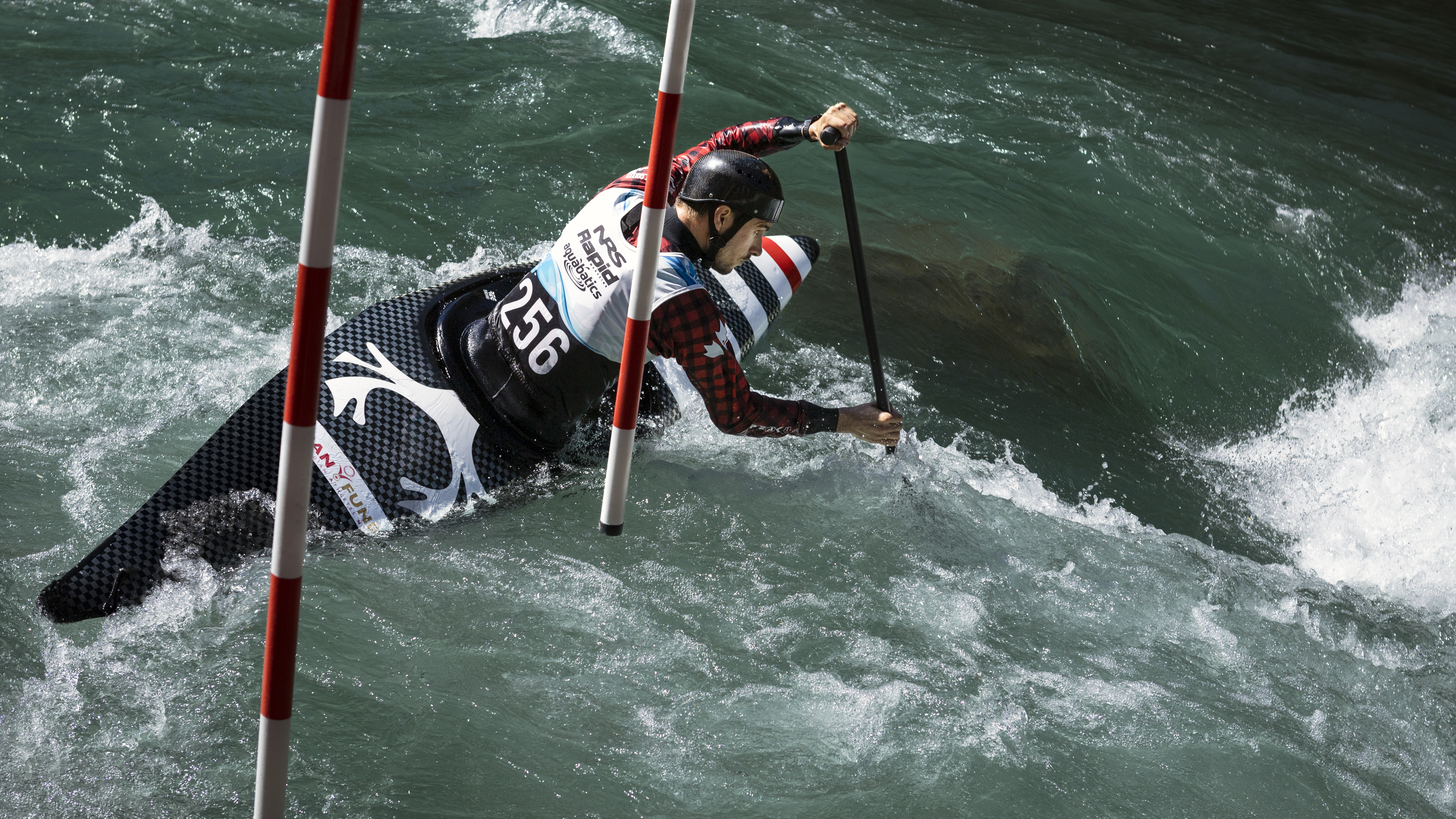 Liam Smedley racing at the Kananaskis 2022 Canadian Whitewater Nationals