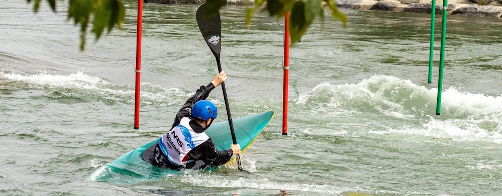 Erik slalom at Harvie